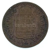 1891KB 1kr Cu "Fiume-címer" T:XF Adamo M4.1