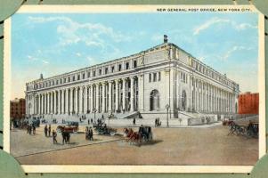 USA + Kanada + néhány egyéb ország kb 80 db nagyobb részben régi képeslap szép szecessziós albumban