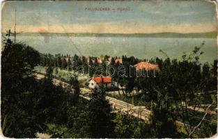 1912 Balatonszemes, Faluszemes, Szemes; látkép, vasút egy részlete (EB)