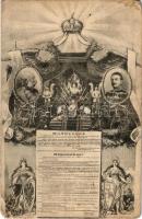 1915 Népeimhez! Ferenc József kiáltványa az Osztrák-Magyar Monarchia népeihez a Szerbia elleni hadba lépésről / Franz Joseph I of Austria, manifesto announcing the Austro-Hungarian the declaration of war on Serbia, starting World War I (EM)