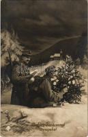 1917 Boldog karácsonyi ünnepeket / WWI Austro-Hungarian K.u.K. military with Christmas greetings