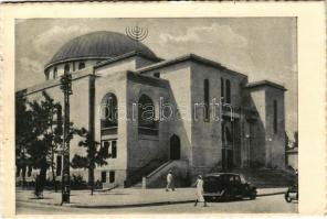 1935 Tel-Aviv, The Great Synagogue, automobile. Photo L. A. Robitschek. Judaica (EK)