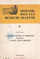 Szabó Lajos:  A kunhegyesi szegények és redemptusok ellentéte a XVIII-XIX. század fordulóján. Szolnok, 1966. Szolnok megyei Tanács VB. Rotaprint nyomdája. 84 p. Egyetlen kiadás. Összesen 500 példányban készült társadalomtörténeti-helytörténeti munka a Jászkun Kerület pénzen megváltott területén 1745-től különleges jogálláshoz jutó, földesúri joghatóság alól kikerülő, paraszti gazdálkodást folytató redemptusok és a helyben élő szegényparaszti réteg konfliktusáról. A szakmunka elnyerte az 1964-1965. évi Szolnok megyei Néprajzi és Nyelvjárásgyűjtő Pályázat I. díját. A munka címoldalán a könyv tartalmát illetően kissé félrevezető: ,,Szegények és tanácsbeliek ellentéte Kunhegyesen a XVIII-XIX. század fordulóján" felirat olvasható. (Szolnok megyei múzeumi adattár, 4. szám.) Fűzve, illusztrált, enyhén foltos kiadói borítóban.