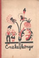 Domokos Pál Péter (összeáll.):  Elemi iskolai énekeskönyv a II. osztály részére. (Carte de cantece pentru scolile primare: Clasa II.) (Kolozsvár, 1939). Erdélyi Római Katholikus Tanítói Önsegélyező (Nagy-nyomda, Kolozsvár). 32 p. A gyulafehérvári püspök, Márton Áron által engedélyezett, oldalszámozáson belül szövegközti rajzokkal és kottákkal gazdagon illusztrált, katolikus iskolai énektankönyv népdalokat, gyermekénekeket és szent énekeket tartalmaz, összeállítója az erdélyi román hatóságok által sokat zaklatott Domokos Pál Péter (1901-1992) pedagógus, erdélyi művelődésszervező, néprajzkutató. A második osztály tananyagának énekei közt már egy oktávnál nagyobb hangterjedelmet is magukban foglaló dalok, az énekek között pedig már feltűnnek Kodály Zoltán által gyűjtött dalok is. A kötet a címlapon kívül teljesen magyar nyelvű. A címoldalon és a belív több oldalán régi gyűjteményi bélyegzés. Monoki 1314. Poss.: Marosvásárhelyi római katolikus elemi iskola könyvtára. Fűzve, színes, illusztrált, enyhén foltos kiadói borítóban. Jó példány.