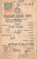 Kulcsár Bözsi hajadon részére kiállított szolgálati [cseléd] könyv (1927).
Budapest, (1926). Király...