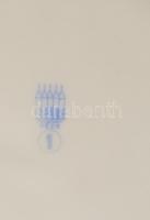 Zsolnay vizes és aludtejes bögre, jelzett, kopott, m: 9,5 cm