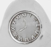 Ezüst(Ag) kagyló alakú ékszertartó tálka, jelzett, 11×9 cm, nettó: 43,7 g