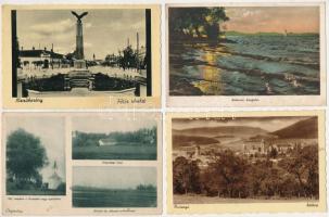 21 db RÉGI történelmi magyar város képeslap vegyes minőségben / 21 pre-1945 historical Hungarian town-view postcards in mixed quality