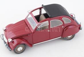 Citroen 2 CV fém modellautó, h: 22 cm