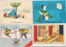 31 db MODERN vicces motívum képeslap vegyes minőségben