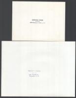 Aczél Ilona (1929-2000) festőművész 1970 körül készült falképeiről készült össz. 5 db fotó, ebből 2 ...