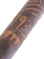 1936 Faragott pásztorbot, szép állapotban 160 cm