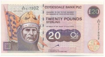 Skócia 1999. 20P T:XF Scotland 1999. 20 Pounds C:XF Krause P#228b