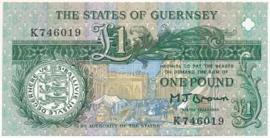 Guernsey DN (1980-1989) 1P "Brown" T:UNC Guernsey ND (1980-1989) 1 Pound "Brown"...