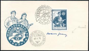 1967 Munkásőrség FDC a tervező aláírásával