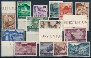 Liechtenstein 1937 Mi 156-169 (Mi EUR 130,-)