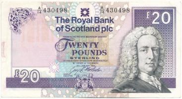 Skócia / The Royal Bank of Scotland 1992. 20P T:F szép papír Scotland / The Royal Bank of Scotland 1992. 20 Pound C:F nice paper  Krause P# 354b