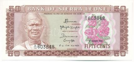 Sierra Leone 1984. 50c T:UNC Sierra Leone 1984. 50 Cents C:UNC Krause P#4