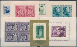 1948-1958 6 klf blokk és kisív (52.000)