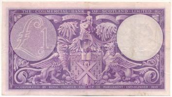 Skócia / Commercial Bank of Scotland 1947. 1P T:F 
Scotland / Commercial Bank of Scotland 1947. 1 P...