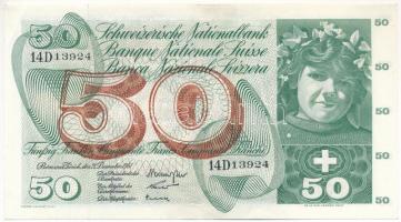 Svájc 1961. 50Fr Galli - Motta - Kunz T:F szép papír Switzerland 1961. 50 Francs Galli - Motta - Kunz C:F fine paper Krause P#48b.40