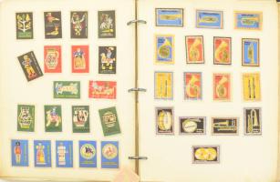 cca 1950-1970, 2 berakónyi nagy mennyiségű gyufacímke, nagyobb része külföldi, a világ minden tájáró...