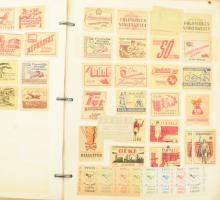 cca 1950-1970, 2 berakónyi nagy mennyiségű gyufacímke, nagyobb része külföldi, a világ minden tájáró...