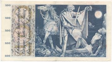 Svájc 1970. 100Fr "Galli - Leutwiler - Aebersold" T:F folt
Switzerland 1970. 100 Francs &...