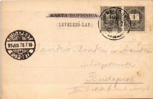 1899 (Vorläufer) Crikvenica, Cirkvenica; Hotel Nadvojvodikinji Clotildi (Klotilde), Kupaliste, Vojni...