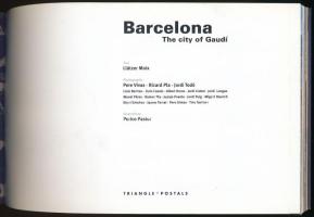 Llatzer Moix: Barcelona. The city of Gaudí. 1998, Triangle Postals. Kiadói papírkötés, jó állapotban