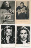 48 db főleg MODERN fekete-fehér motívum képeslap: külföldi színészek és színésznők 60-as évekből