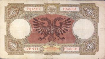 Albánia/olasz megszállás 1939. 100Fr T:III