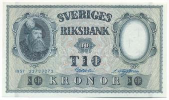 Svédország 1957. 10K T:UNC,AU Sweden 1957. 10 Kronor C:UNC,AU Krause P#43e