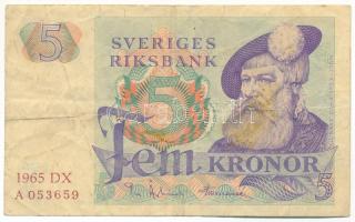 Svédország 1965. 5K T:F  Sweden 1965. 5 Kronor C:F Krause P#51a.1