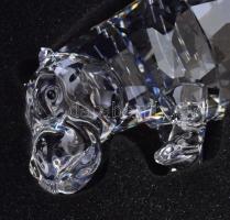 Swarovski víziló kicsinyével. Eredeti számlával, leírással, eredetiségigazolással, eredeti dobozában...