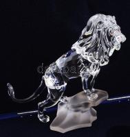 Swarovski oroszlán. Eredeti leírással, eredeti dobozában, m: 12 cm