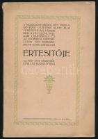 1914 A Miasszonyunkról nev. iskola-nővérek vezetése alatt álló Temesvár-belvárosi róm. kath. elemi, polgári leányiskola és az utóbbival kapcsolatos női kereskedelmi szaktanfolyam értesítője az 1913-1914. tanévről. Temesvár, Csanádegyházmegyei-ny., 73+(3) p. Kiadói tűzött papírkötés, kissé sérült borítóval.