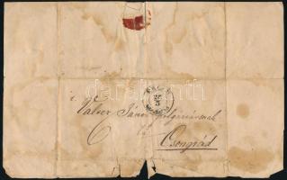 1849 Szabadságharcos honvéd levele. A Maklár mellett március 25-én írt levélben a 33. zászlóaljba ta...