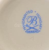 Herendi Rothschild mintát utánzó kézzel festett váza, Herendből származó, de nem Herendi jelzéssel, ...