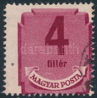 1946/1950 Forint-fillér portó 4f erősen elfogazva