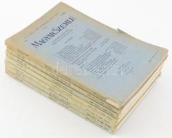 1927-1937 A Magyar Szemle 7 db száma: I. köt. 4. sz., XXVII. köt. 2. sz., XXIX. köt. 1., 2., 3., 4. sz., XXX. köt. 1. sz. Szerk.: Szekfű Gyula. Bp., 1927-1937, Magyar Szemle Társaság. Számos érdekes történelmi, társadalomtudományi, helytörténeti témájú írással (Eckhart Ferenc: Ferenc József és a Kossuth-kultusz; Csekey István: A Harmadik Birodalom alkotmánya; Zathureczky Gyula: Magyarok megfélemlítése Erdélyben; stb.) Kiadói papírkötés, vegyes állapotban.