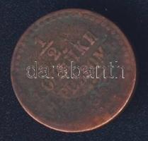 Oroszország 1842. 1 Denga (1/2 kopek) T:3-