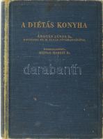 Ángyán János - D.-né Mittag Margit: A diétás konyha a mindennapos gyakorlatban. Dr. Ángyán János egyetemi ny. r. tanár jóváhagyásával a Pécsi Erzsébet Tudományegyetem Belklinikájának gyakorlata alapján összeáll. D.-né Mittag Margit a belklinika diétás tanársegédje.  I.: A szív, a vérkeringés és a vese megbetegedéseinek étrendje. II.: A gyomor-, bél-, máj- és epehólyagbetegségek étrendi ellátása. III.: A lázas megbetegedések, a tuberkulózis, a vészes vérszegénység, a Bazedow-kór és az idült székrekedés étrendje, soványító és hízlaló étrend. IV.: A cukorbetegek étrendje. Bp.,(1933.),Singer és Wolfner Kiadói aranyozott egészvászon-kötés, a gerincen és borítón kopásnyomokkal, előzéklapon kisebb folttal, kissé laza kötéssel.