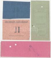 ~1920-1940. 2db kövezetvámjegy 40f illetve 2P értékben, lyukasztással, az egyik hátoldalán felülbély...