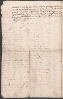 1707 II. Rákóczi Ferenc tokaji és Zemplén vármegyei szőlőkkel és a szőlőmunkások bérével kapcsolatos...