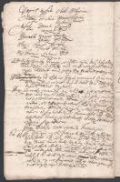 1707 II. Rákóczi Ferenc tokaji és Zemplén vármegyei szőlőkkel és a szőlőmunkások bérével kapcsolatos...