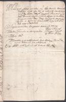 1707 II. Rákóczi Ferenc tokaji és Zemplén vármegyei szőlőkkel és a szőlőmunkások bérével kapcsolatos...