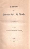 Rückert, Heinrich: 
Geschichte der Neuhochdeutschen Schriftsprache. Erster-Zweiter Band. [Teljes mű...