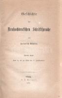 Rückert, Heinrich: 
Geschichte der Neuhochdeutschen Schriftsprache. Erster-Zweiter Band. [Teljes mű...