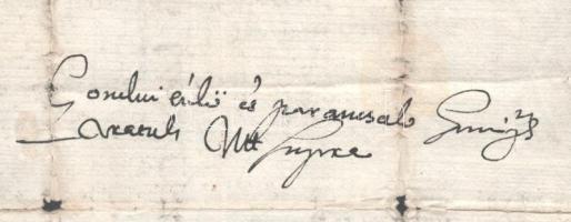 1674 Eger, magyarosodott török személy levele, magyar nyelven Eger városába